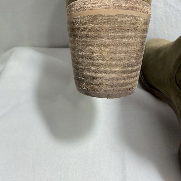Madewell Autumn Chelsea High Ankle Boots Brown Suede Block Heel Women’s 10 - Picture 14 of 15